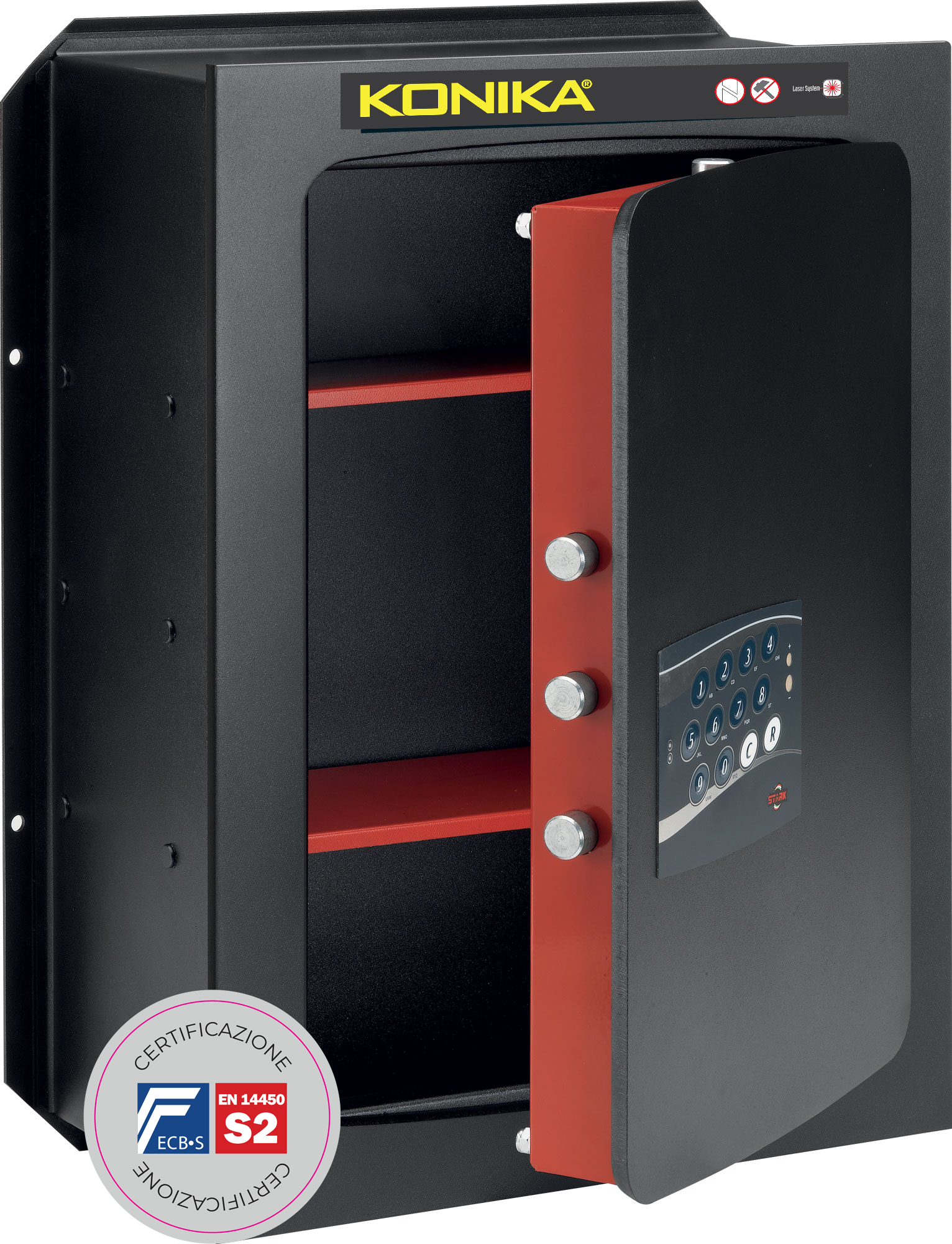 - Stark Safes -  StarkSafe -  Products -  Certified Safes -  Konika CE Series Safes - Wall -  1250 Series
