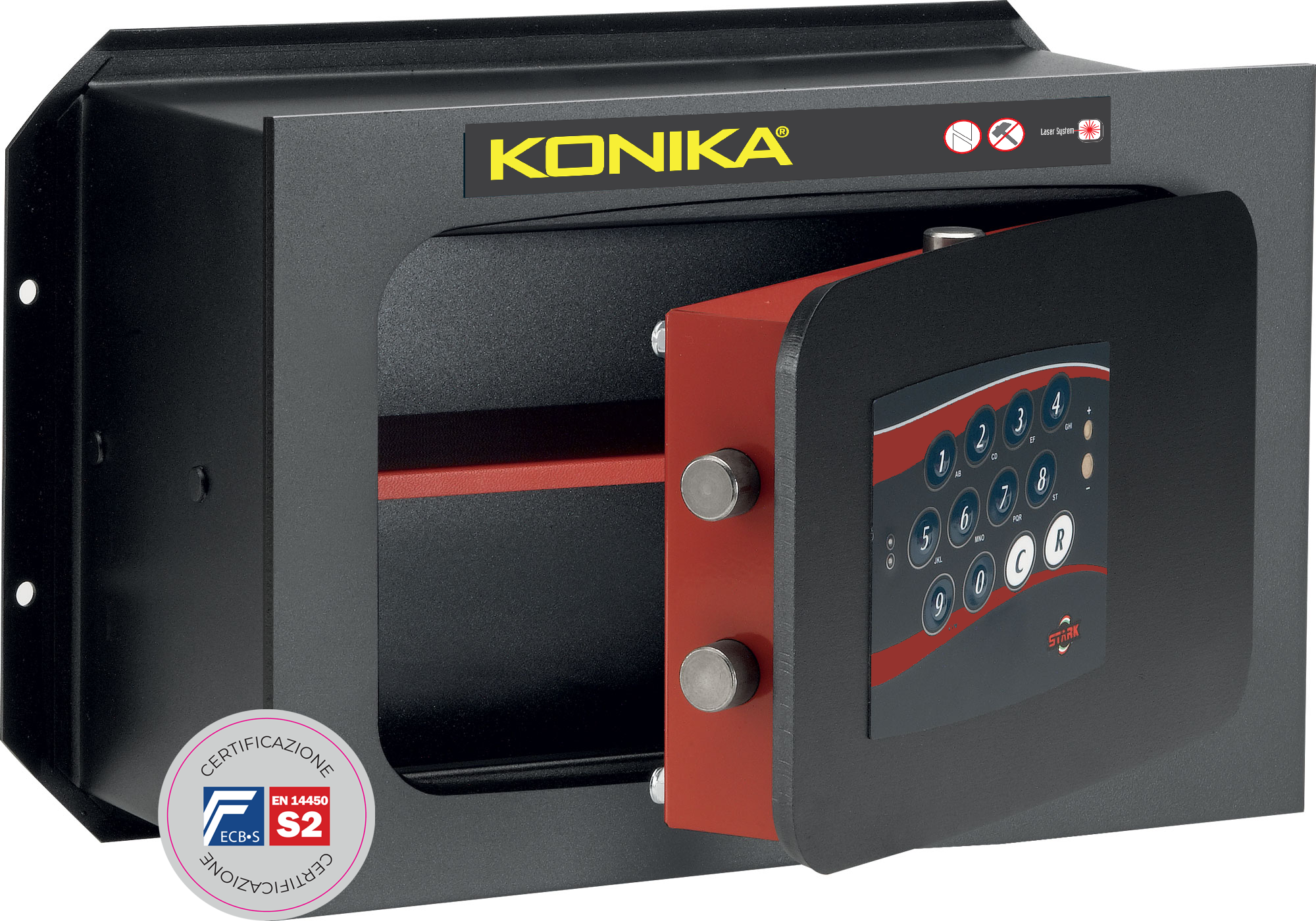 - Stark Safes - StarkSafe - Prodotti - Casseforti Certificate - Casseforti Serie KONIKA CE - Muro - Serie 1250CE - Serie KONIKA 1250CE.png
